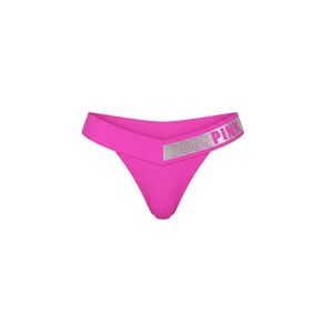 Pink Victoria's Secret Thong Women M Neon Pink NWT Logo V-Front Panty